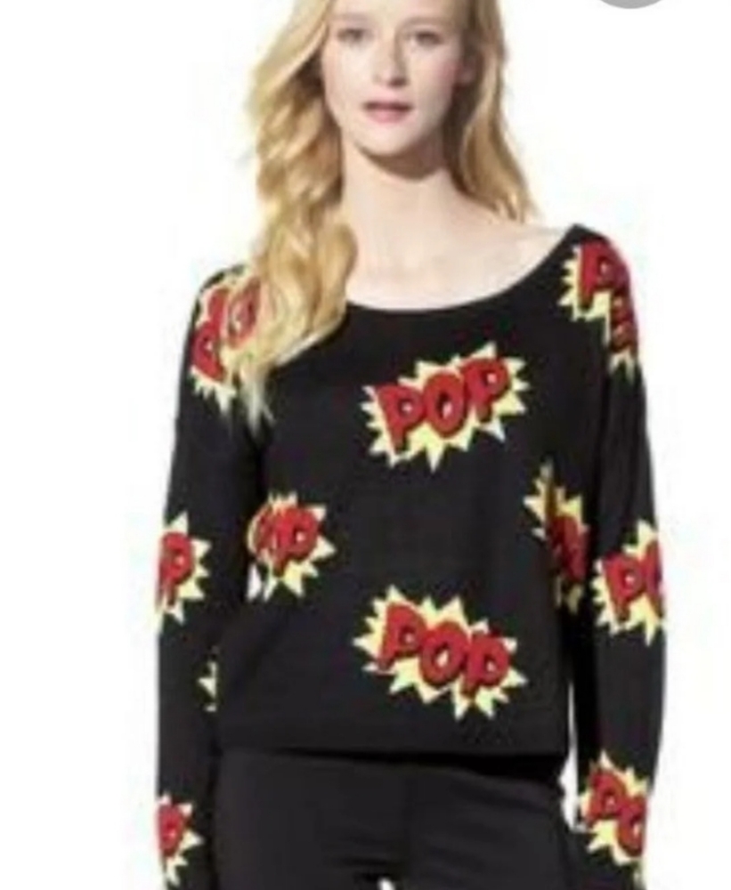 Xhilaration Cartoon POW Sweater Sz Xs